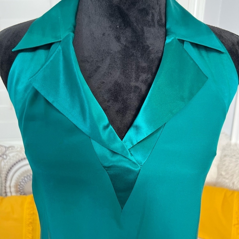 Silk Emerald Green Dress | Size S - Picture 7 of 15